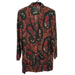 Units Womens Tapestry Blazer Cardigan USA Made Boho Hippie Festival Large Retro